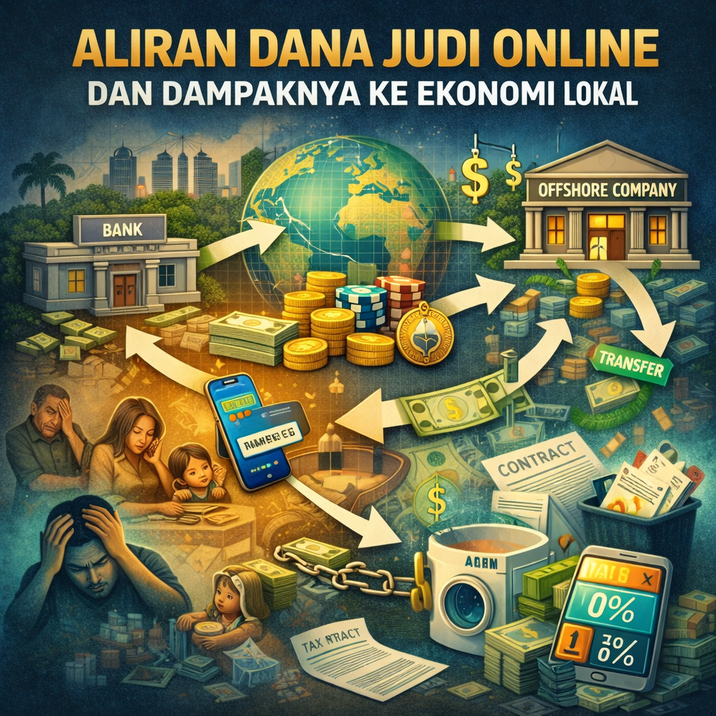 Aliran Dana Judi Online dan Dampaknya ke Ekonomi Lokal