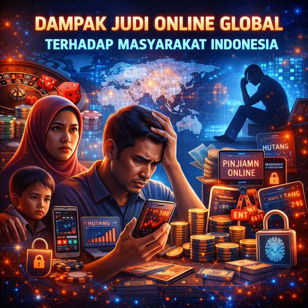 Dampak Judi Online Global terhadap Masyarakat Indonesia