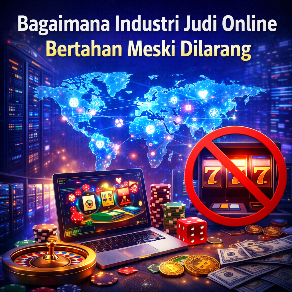 Bagaimana Industri Judi Online Bertahan Meski Dilarang